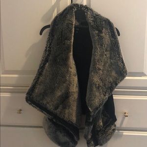 Faux fur vest